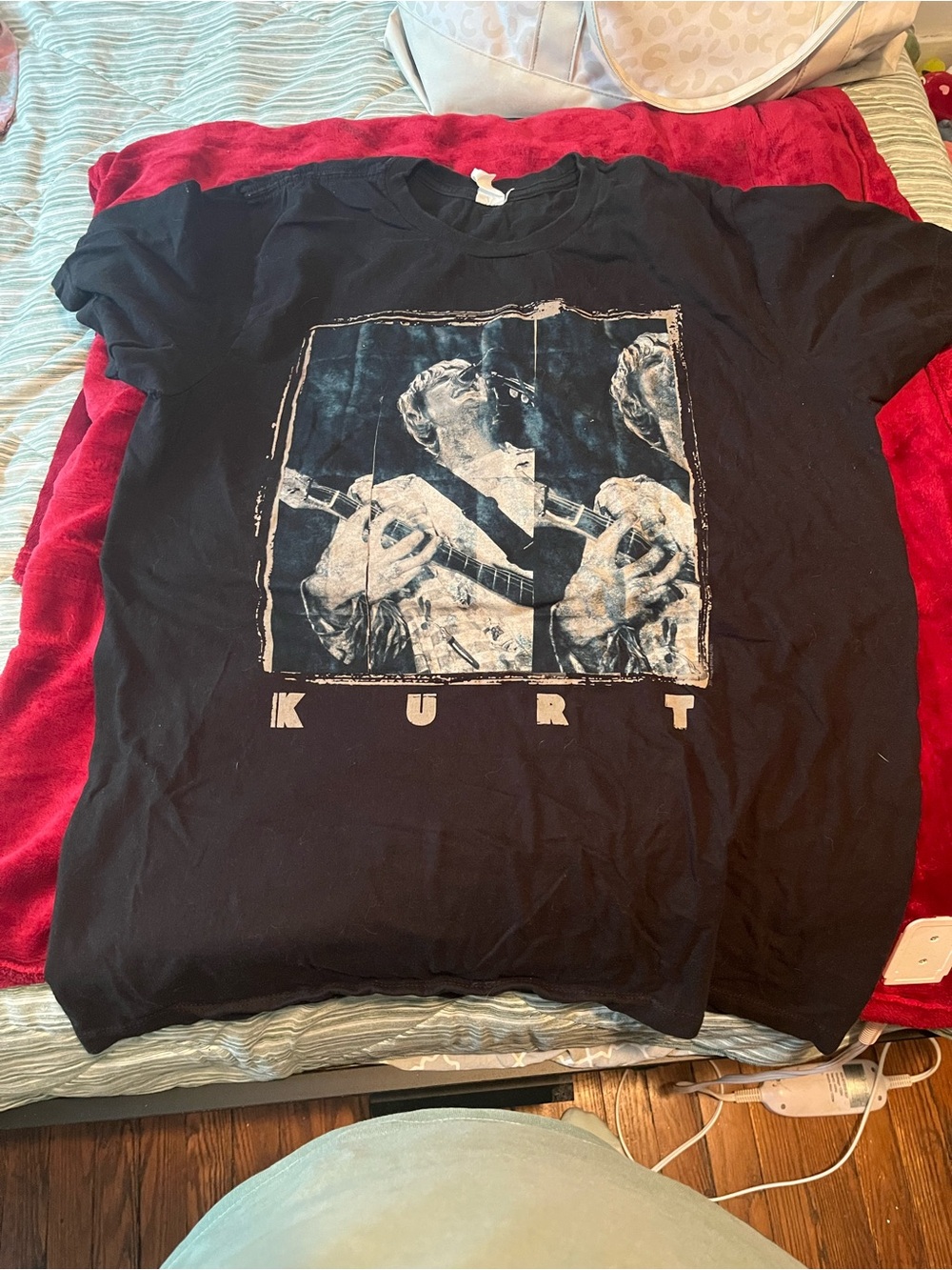 Black Kurt Graphic Tee - Men's Casual Shirt